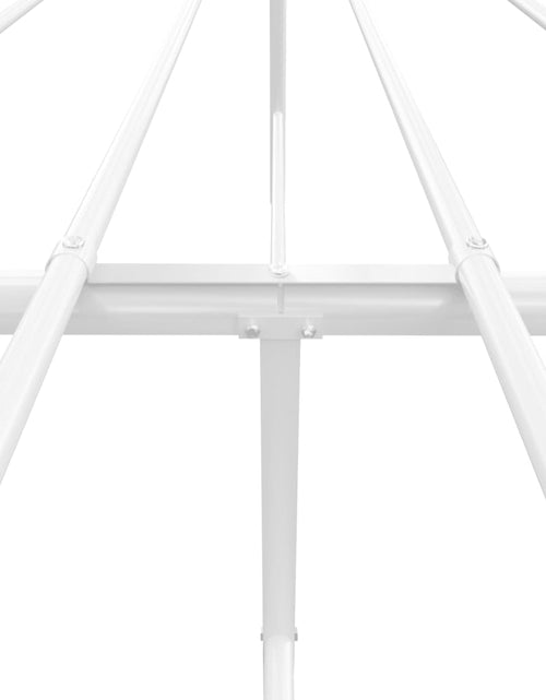 Загрузите изображение в средство просмотра галереи, Cadru de pat metalic cu tăblie, alb, 140x190 cm - Lando
