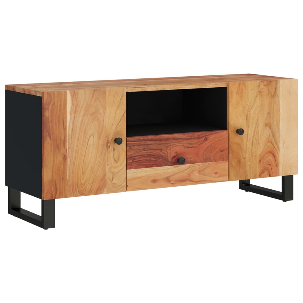 Dulap TV, 105x33,5x46 cm, lemn masiv de acacia&lemn prelucrat Lando - Lando