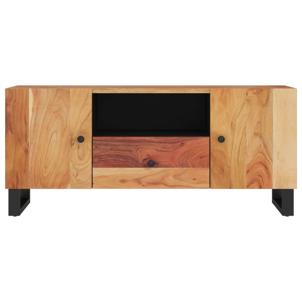 Dulap TV, 105x33,5x46 cm, lemn masiv de acacia&lemn prelucrat Lando - Lando