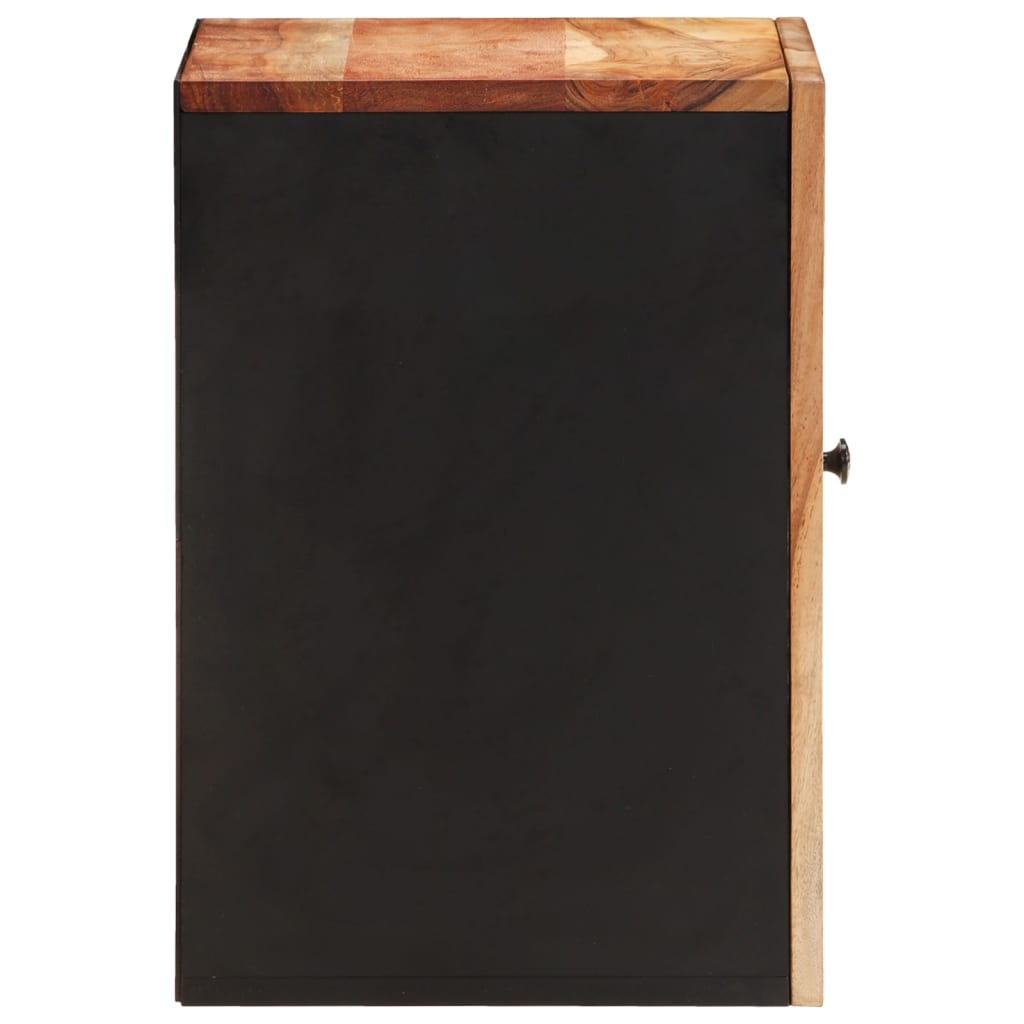 Dulap de perete de baie, 38x33x48 cm, lemn masiv de acacia - Lando