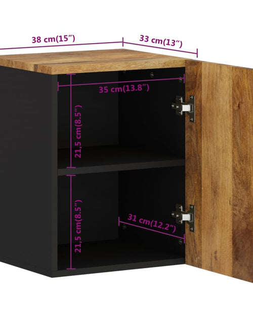Загрузите изображение в средство просмотра галереи, Dulap de perete de baie, 38x33x48 cm, lemn masiv de mango - Lando
