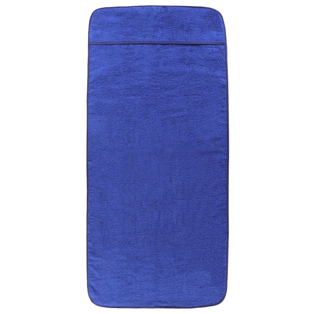 Prosoape de plajă, 2 buc., albastru, 75x200 cm, textil 400 GSM - Lando