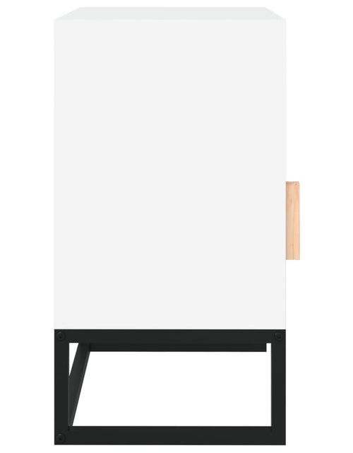 Încărcați imaginea în vizualizatorul Galerie, Dulapuri noptieră, 2 buc., alb, 40x30x55,5 cm, lemn prelucrat - Lando
