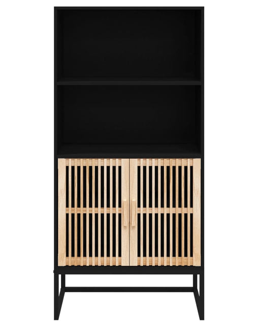 Încărcați imaginea în vizualizatorul Galerie, Dulap înalt, negru, 60x35x125 cm, lemn prelucrat - Lando
