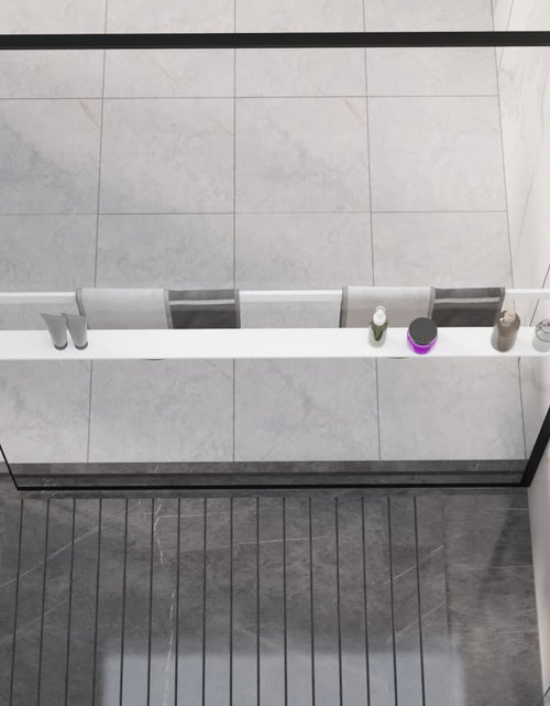 Încărcați imaginea în vizualizatorul Galerie, Raft de duș pentru perete cabină de duș, alb, 115 cm, aluminiu Lando - Lando
