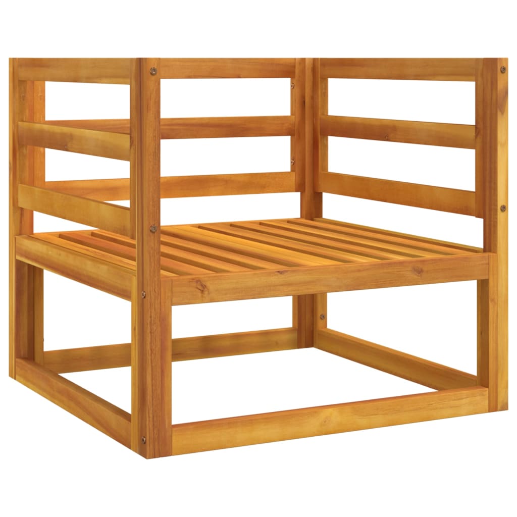 Scaun de grădină cu pernă gri deschis, lemn masiv de acacia - Lando