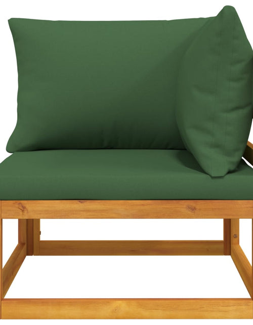 Загрузите изображение в средство просмотра галереи, Set canapea de grădină, 2 piese, cu perne, lemn masiv de acacia - Lando
