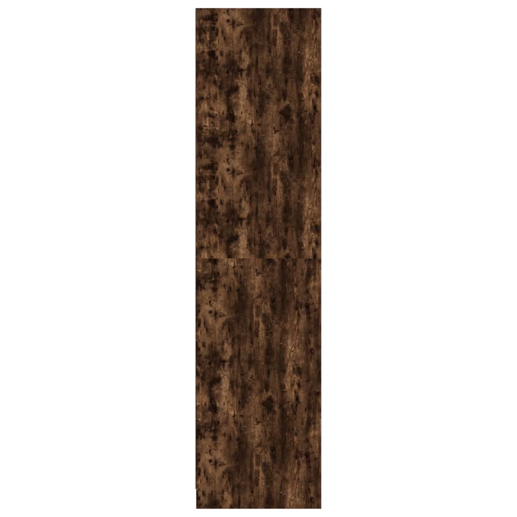 Șifonier, stejar afumat, 100x50x200 cm, lemn prelucrat - Lando
