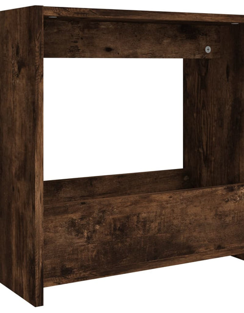 Загрузите изображение в средство просмотра галереи, Masă laterală, stejar fumuriu, 50x26x50 cm, lemn compozit Lando - Lando
