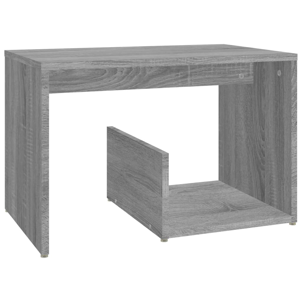 Masă laterală, gri sonoma, 59x36x38 cm, lemn compozit - Lando
