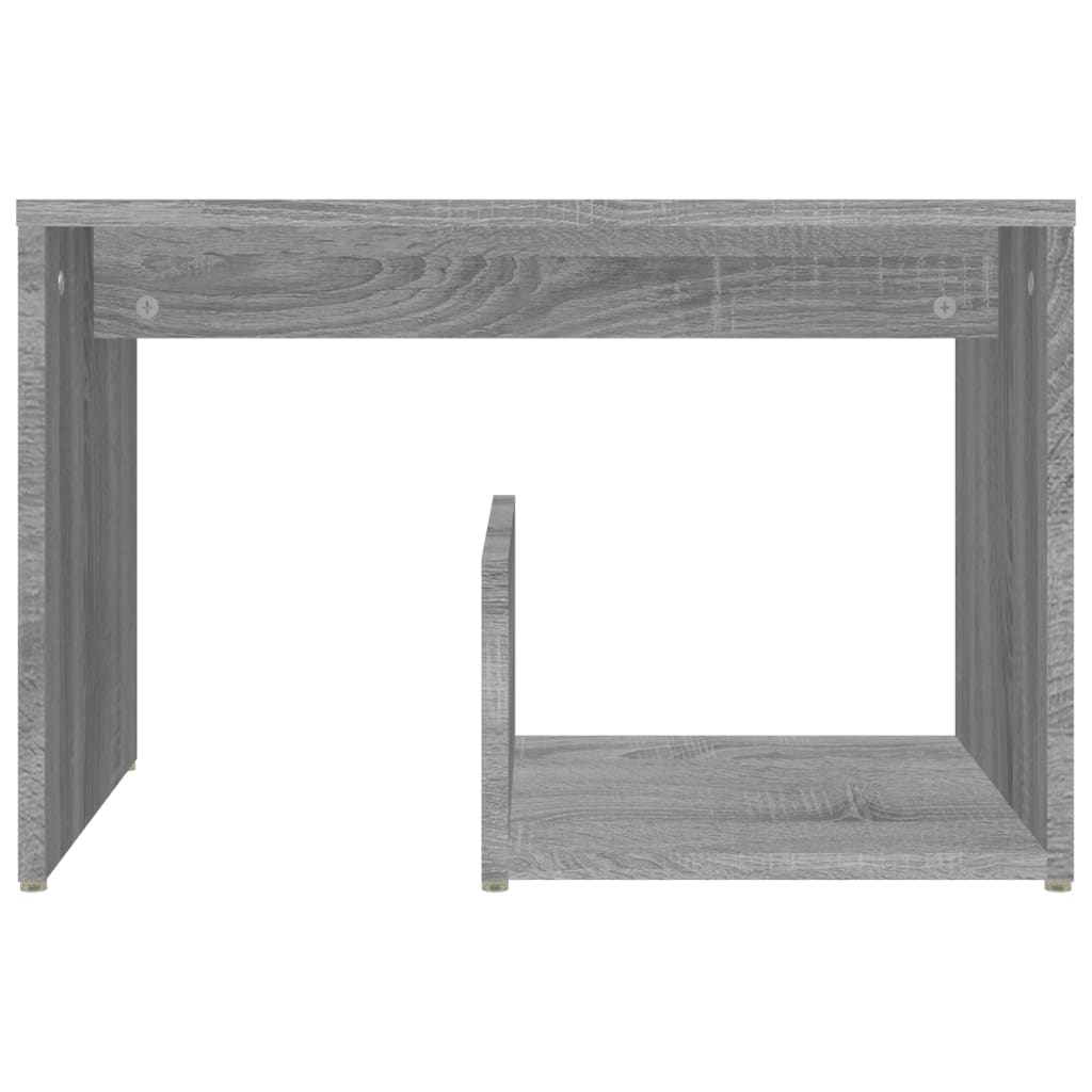 Masă laterală, gri sonoma, 59x36x38 cm, lemn compozit - Lando