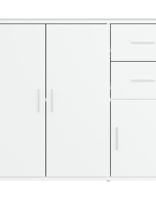 Загрузите изображение в средство просмотра галереи, Servantă, alb, 91x29,5x75 cm, lemn prelucrat - Lando
