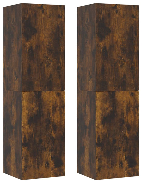 Încărcați imaginea în vizualizatorul Galerie, Dulapuri TV suspendate, 2 buc., stejar afumat, 30,5x30x110 cm Lando - Lando
