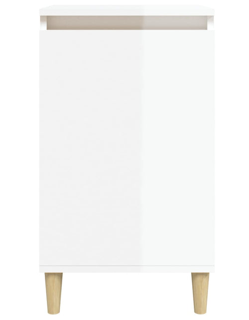 Загрузите изображение в средство просмотра галереи, Noptieră, alb extralucios, 40x35x70 cm, lemn prelucrat - Lando
