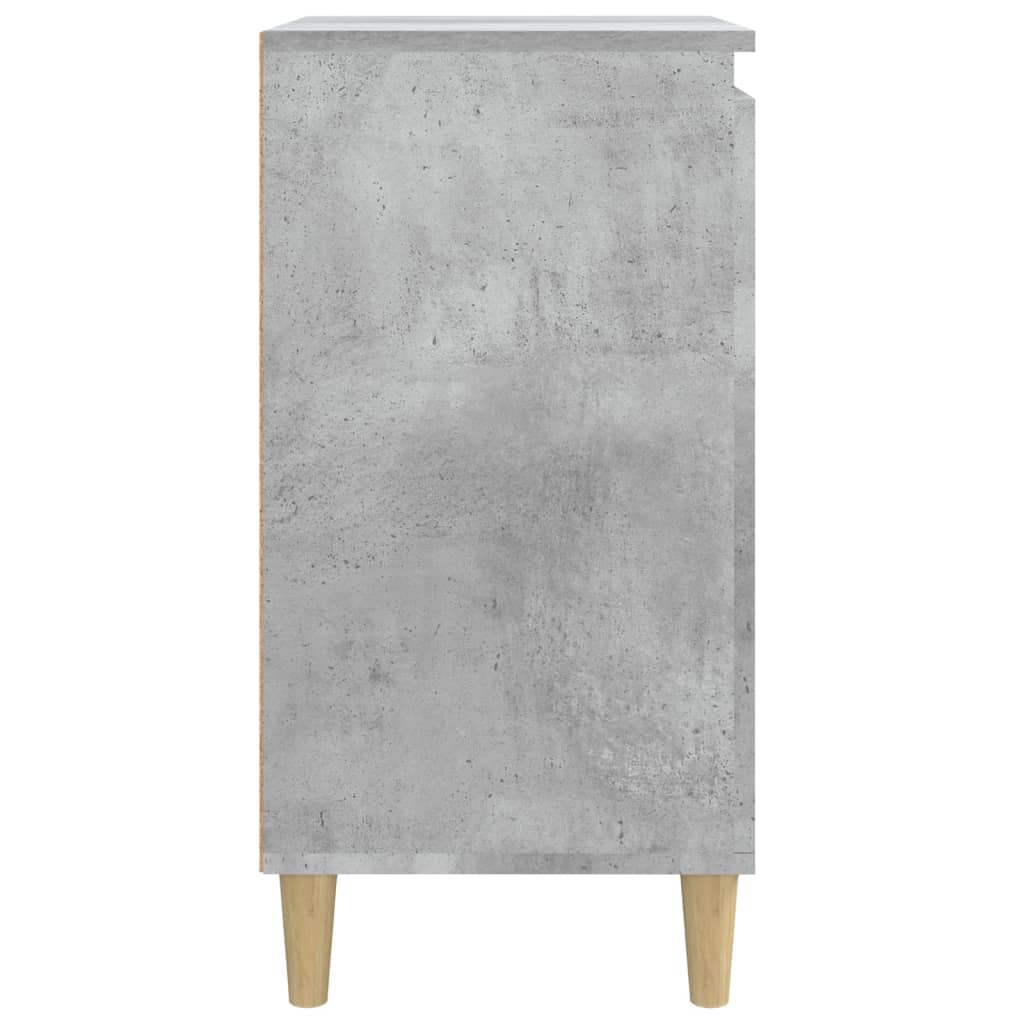 Noptiere, 2 buc., gri beton, 40x35x70 cm, lemn prelucrat - Lando