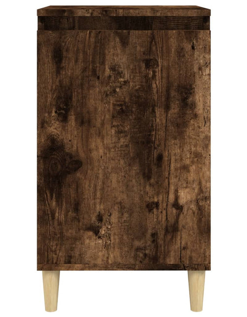 Încărcați imaginea în vizualizatorul Galerie, Noptieră, stejar afumat, 40x35x70 cm, lemn prelucrat - Lando
