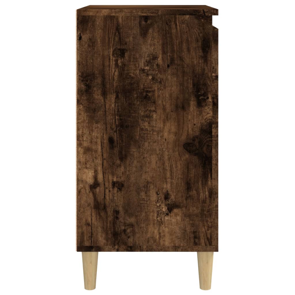 Noptieră, stejar afumat, 40x35x70 cm, lemn prelucrat - Lando