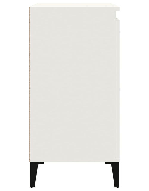 Încărcați imaginea în vizualizatorul Galerie, Noptiere, 2 buc, alb, 40x35x70 cm, lemn prelucrat - Lando
