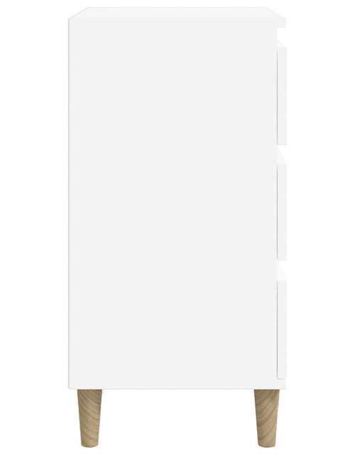 Încărcați imaginea în vizualizatorul Galerie, Noptieră, alb, 40x35x70 cm, lemn prelucrat - Lando
