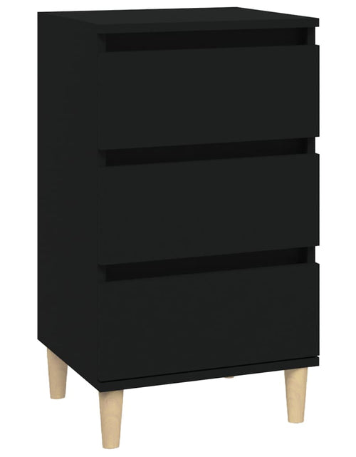 Загрузите изображение в средство просмотра галереи, Noptieră, negru, 40x35x70 cm, lemn prelucrat - Lando
