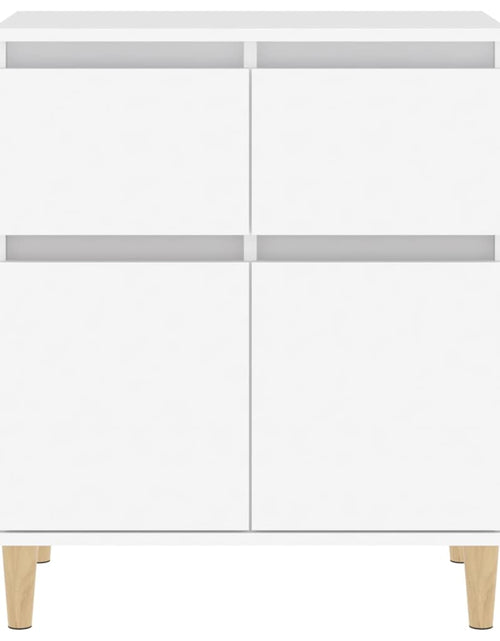 Загрузите изображение в средство просмотра галереи, Servantă, alb, 60x35x70 cm, lemn prelucrat Lando - Lando
