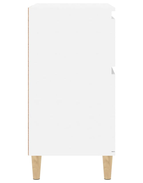 Загрузите изображение в средство просмотра галереи, Servantă, alb extralucios, 60x35x70 cm, lemn prelucrat Lando - Lando
