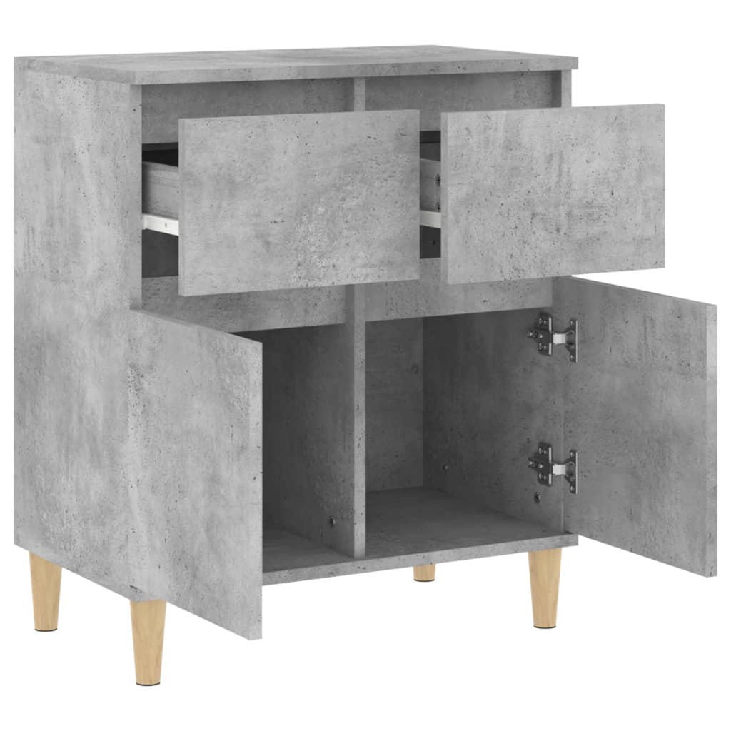 Servantă, gri beton, 60x35x70 cm, lemn prelucrat Lando - Lando