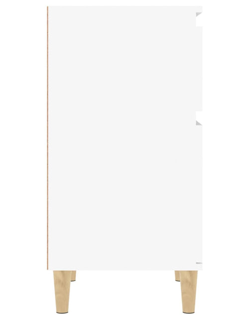 Încărcați imaginea în vizualizatorul Galerie, Noptiere, 2 buc., alb, 40x35x70 cm - Lando
