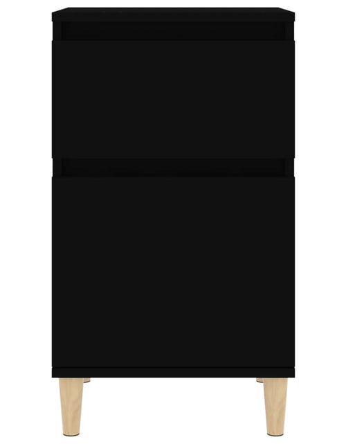 Încărcați imaginea în vizualizatorul Galerie, Noptieră, negru, 40x35x70 cm - Lando
