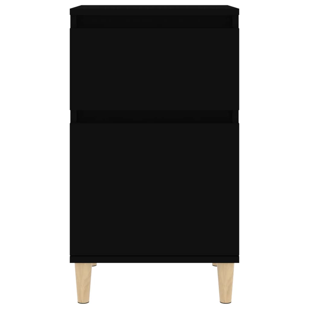 Noptiere, 2 buc., negru, 40x35x70 cm - Lando