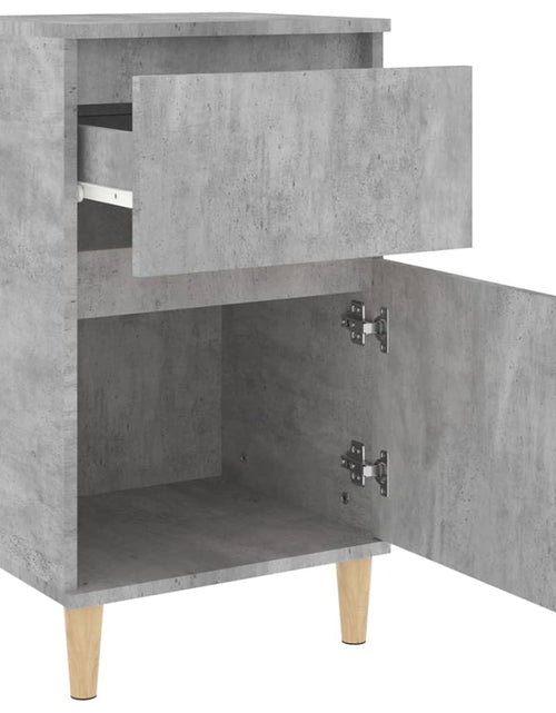 Încărcați imaginea în vizualizatorul Galerie, Noptieră, gri beton, 40x35x70 cm - Lando
