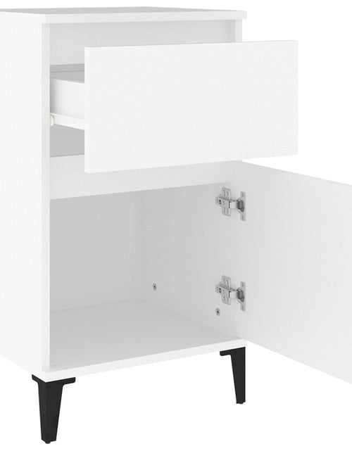 Încărcați imaginea în vizualizatorul Galerie, Noptieră, alb, 40x35x70 cm - Lando
