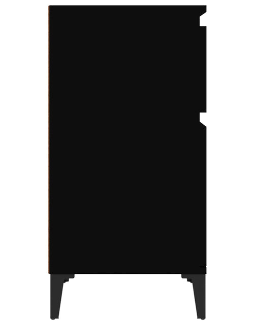 Încărcați imaginea în vizualizatorul Galerie, Noptiere, 2 buc., negru, 40x35x70 cm - Lando
