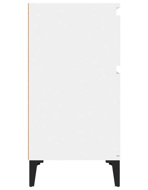Încărcați imaginea în vizualizatorul Galerie, Noptieră, alb extralucios, 40x35x70 cm - Lando

