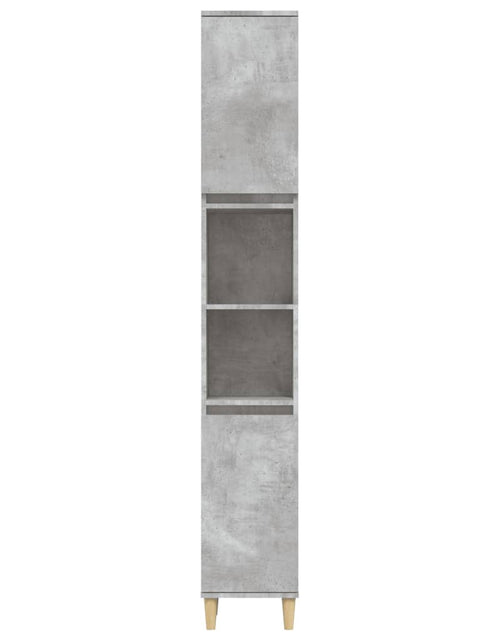 Încărcați imaginea în vizualizatorul Galerie, Dulap de baie, gri beton, 30x30x190 cm, lemn prelucrat - Lando
