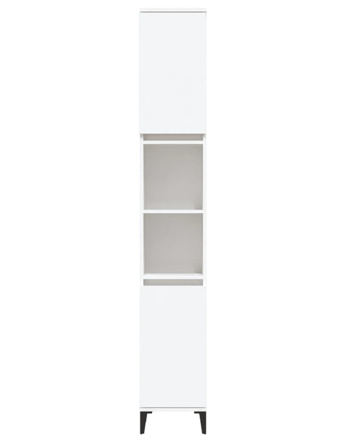 Загрузите изображение в средство просмотра галереи, Dulap de baie, alb, 30x30x190 cm, lemn prelucrat - Lando
