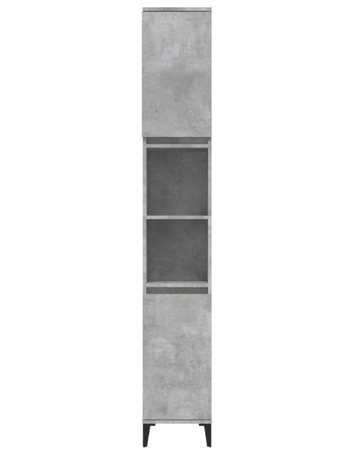 Загрузите изображение в средство просмотра галереи, Dulap de baie, gri beton, 30x30x190 cm, lemn prelucrat - Lando
