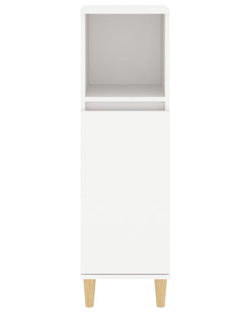 Încărcați imaginea în vizualizatorul Galerie, Dulap de baie, alb, 30x30x100 cm, lemn prelucrat - Lando
