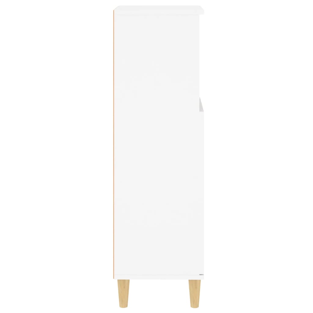 Dulap de baie, alb, 30x30x100 cm, lemn prelucrat - Lando