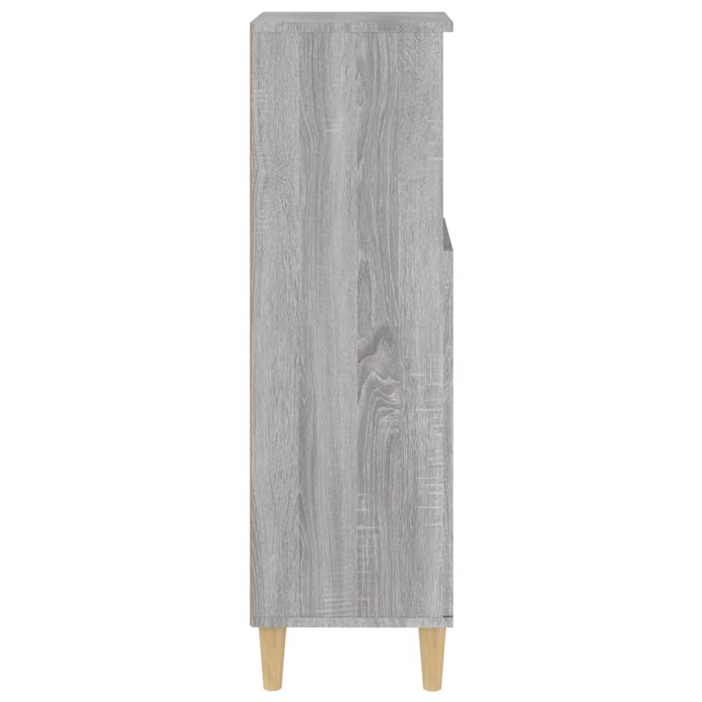 Dulap de baie, gri sonoma, 30x30x100 cm, lemn prelucrat - Lando