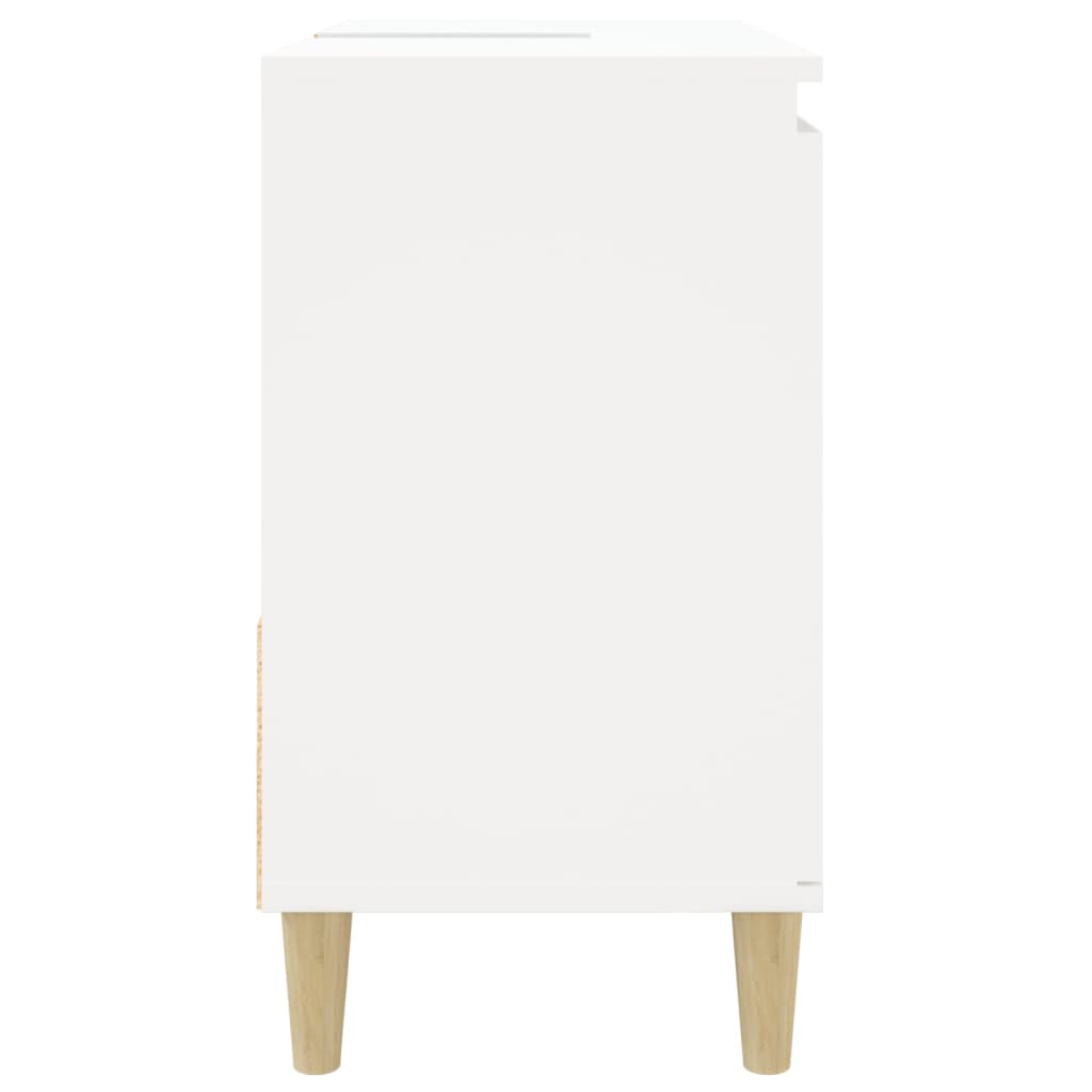 Dulap de baie, alb, 65x33x60 cm, lemn prelucrat - Lando