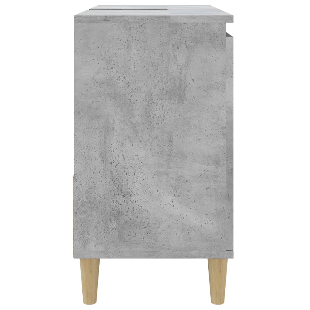 Dulap de baie, gri beton, 65x33x60 cm, lemn prelucrat - Lando