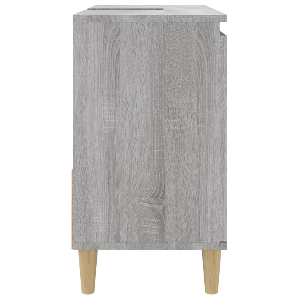 Dulap de baie, gri sonoma, 65x33x60 cm, lemn prelucrat - Lando