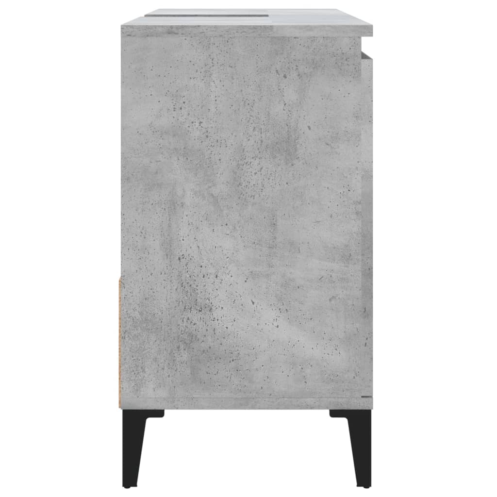 Dulap de baie, gri beton, 65x33x60 cm, lemn prelucrat - Lando
