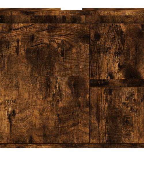 Загрузите изображение в средство просмотра галереи, Dulap de baie, stejar afumat, 65x33x60 cm, lemn prelucrat - Lando

