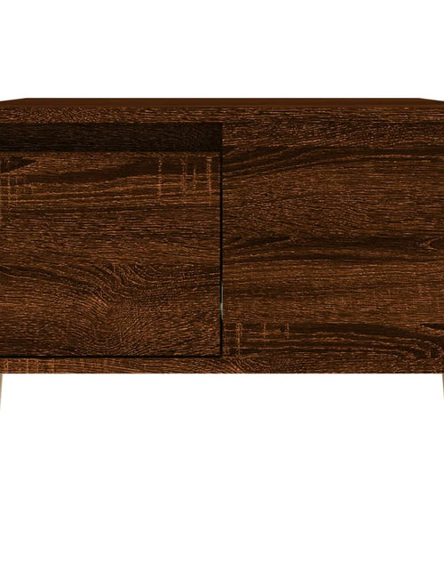Загрузите изображение в средство просмотра галереи, Măsuță de cafea, stejar maro, 55x55x36,5 cm, lemn prelucrat Lando - Lando
