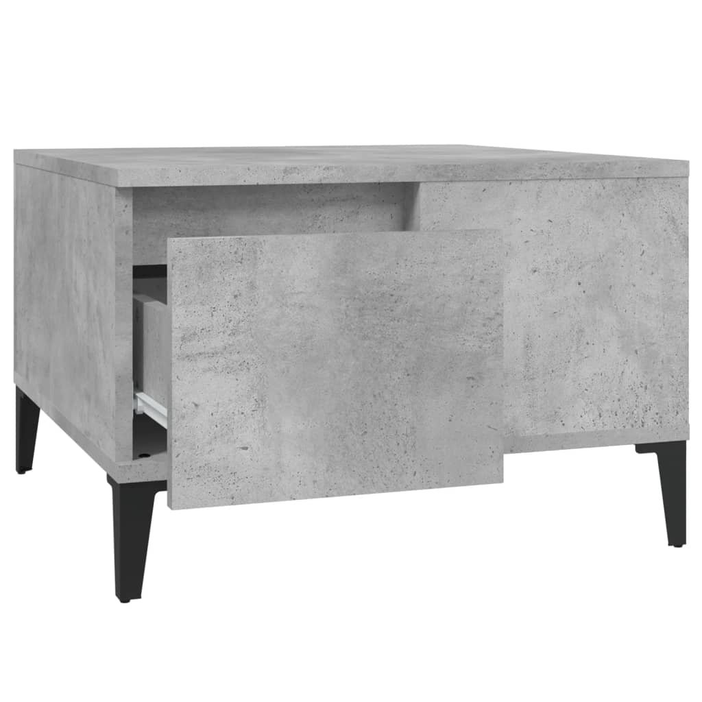 Măsuță de cafea, gri beton, 55x55x36,5 cm, lemn prelucrat Lando - Lando