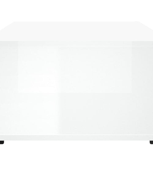 Загрузите изображение в средство просмотра галереи, Măsuță de cafea, alb extralucios, 90x50x36,5 cm, lemn compozit Lando - Lando
