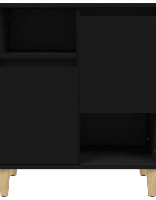 Încărcați imaginea în vizualizatorul Galerie, Servantă, negru, 60x35x70 cm, lemn prelucrat Lando - Lando
