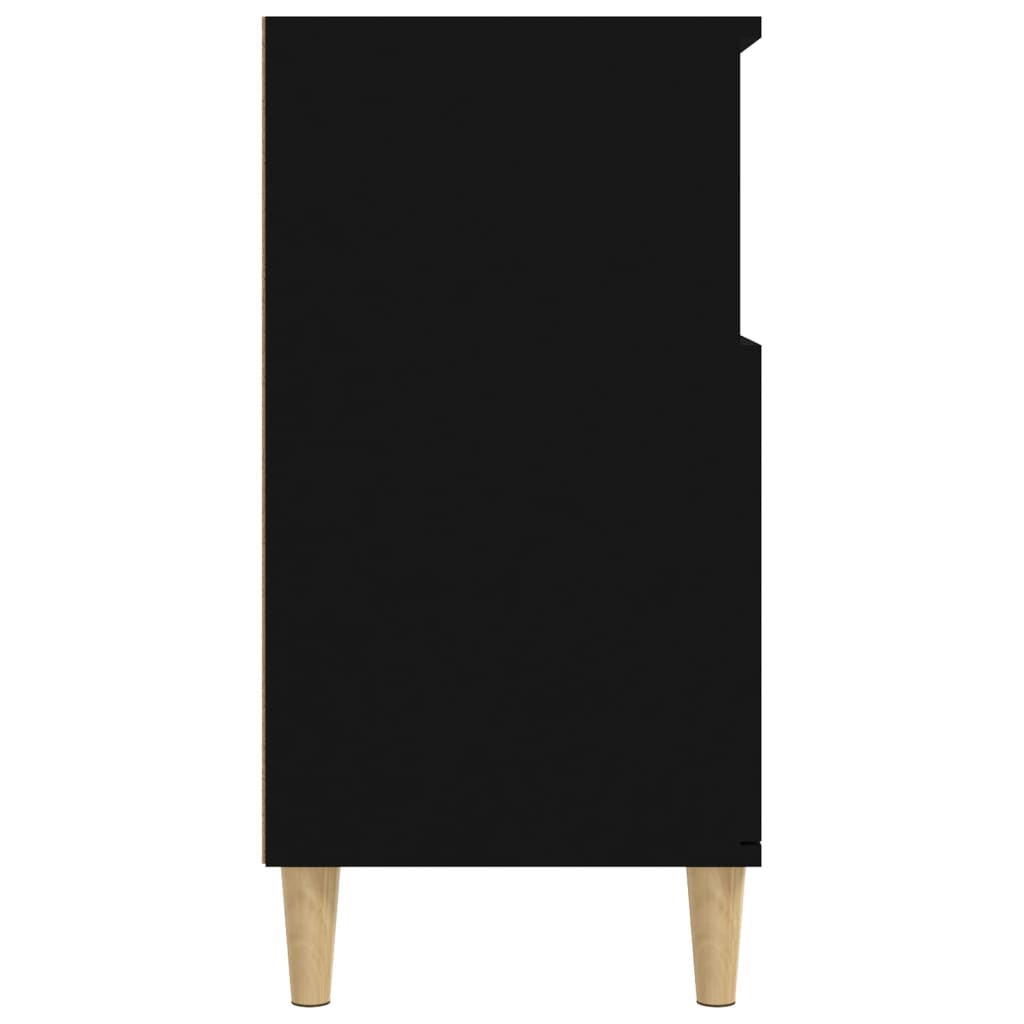Servantă, negru, 60x35x70 cm, lemn prelucrat Lando - Lando